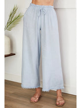 Load image into Gallery viewer, Italian Fringe Hem Cotton Linen Flare Pants~ in several colors
