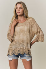 Load image into Gallery viewer, Bell Sleeve Lace Top~ also in lavender~coming soon

