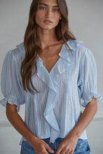 Load image into Gallery viewer, Gillian Flutter Blouse~ also in white
