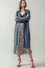 Load image into Gallery viewer, Jessica Long Knit Cardigan w/ Thumbhole
