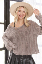 Load image into Gallery viewer, James Distressed Mineral Wash Sweater
