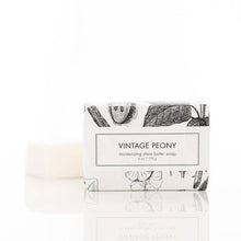 Load image into Gallery viewer, Vintage Peony Shea Butter Soap - Bath Bar
