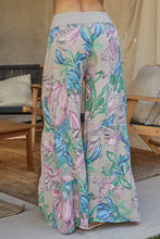 Load image into Gallery viewer, Linen Garden Floral Tiered Palazzo Pants
