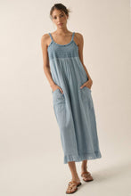 Load image into Gallery viewer, Maggie Cotton Smocked Ruffled Wide-Leg Cropped Jumpsuit
