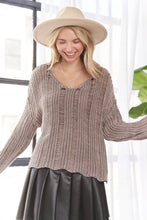 Load image into Gallery viewer, James Distressed Mineral Wash Sweater
