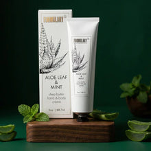 Load image into Gallery viewer, Formulary 55 Aloe Leaf &amp; Mint  - Shea Butter Hand and Body Creme Tube

