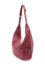 Load image into Gallery viewer, Black Rochelle Faux Suede Large Crescent Hobo~ several colors
