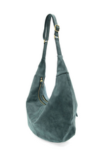 Load image into Gallery viewer, Black Rochelle Faux Suede Large Crescent Hobo~ several colors
