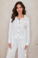 Load image into Gallery viewer, Dale Fringe Linen Jacket~ see butter color
