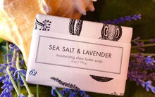 Load image into Gallery viewer, Formulary 55 Sea Salt &amp; Lavender Soap is organic too.
