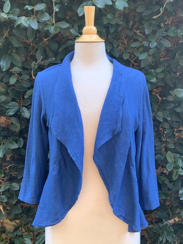Ruffle Linen Jacket
